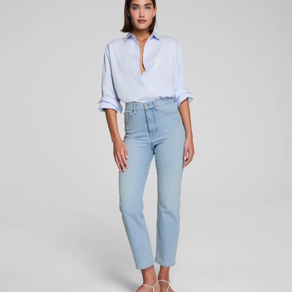 SPANXsculpt Redefine Slim Straight Jeans Tidal Blue